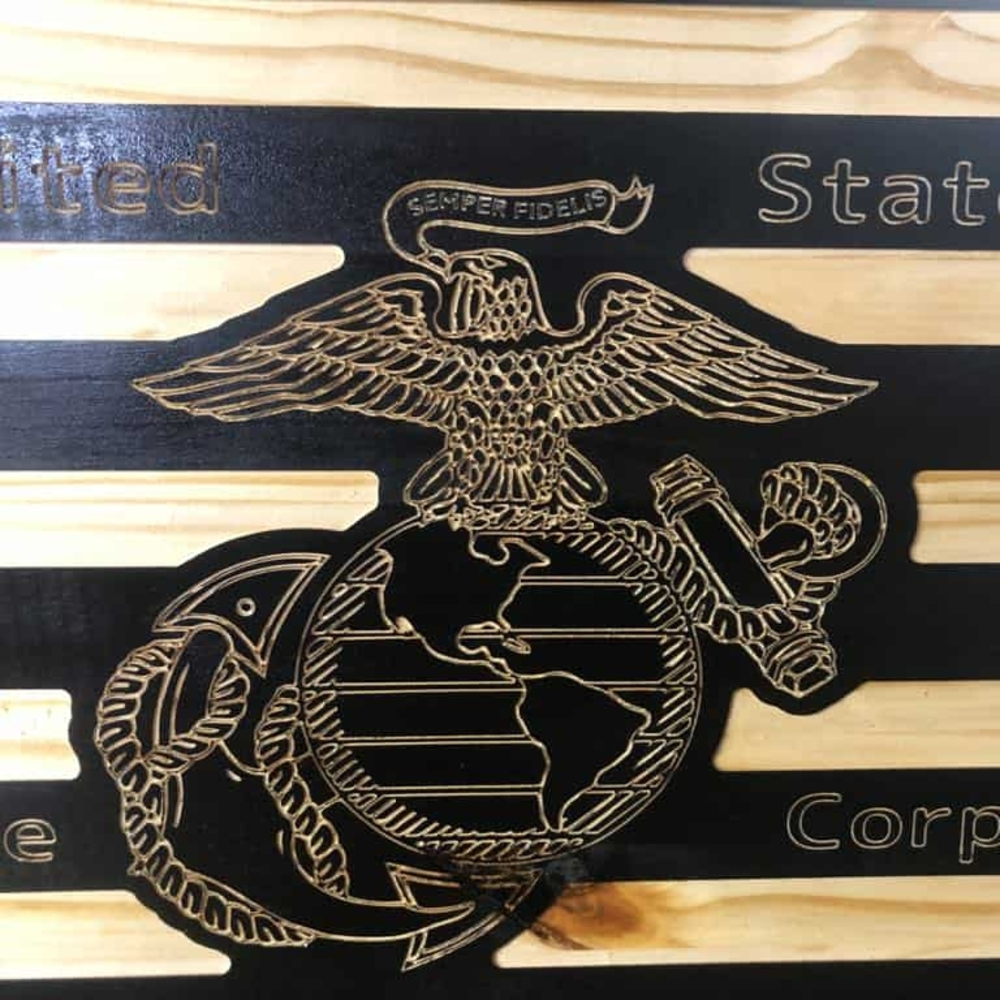 Patriotic Black and Tan Wall Art Plaque